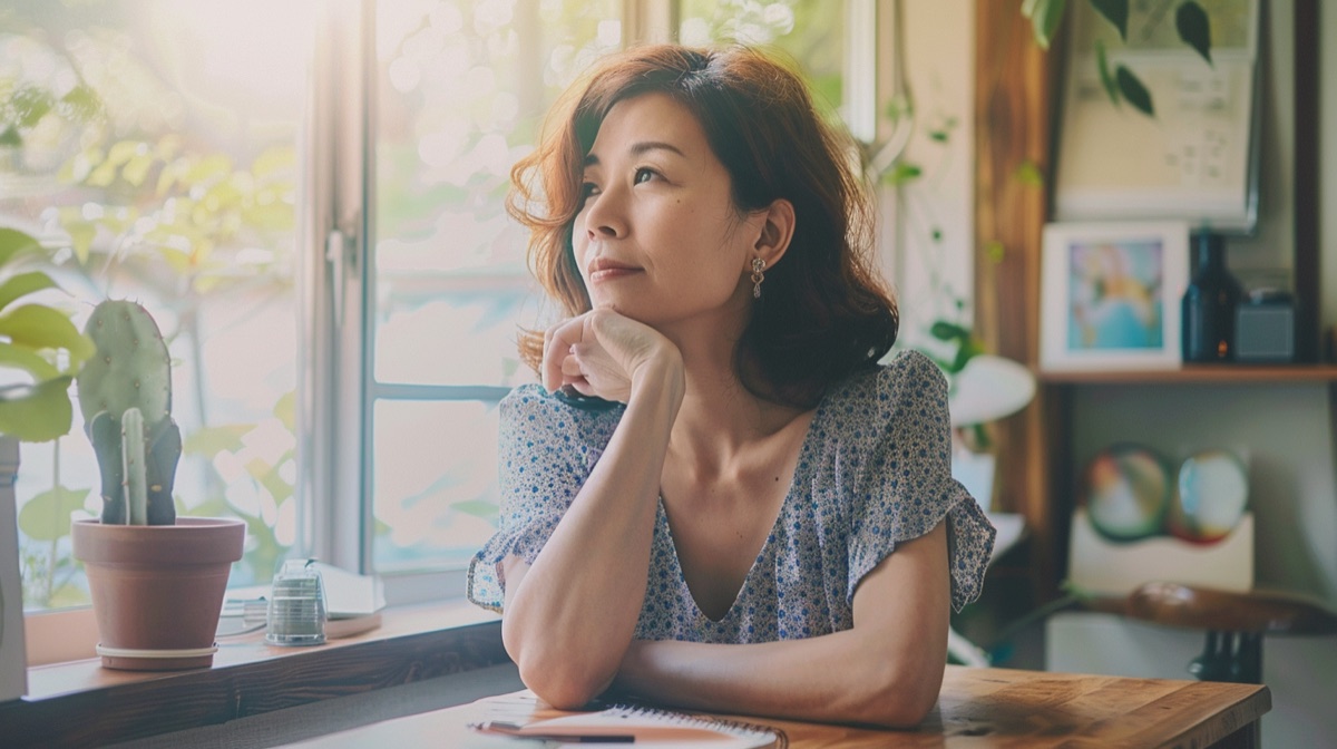 ひじの黒ずみが気になる40代のデスクワーク