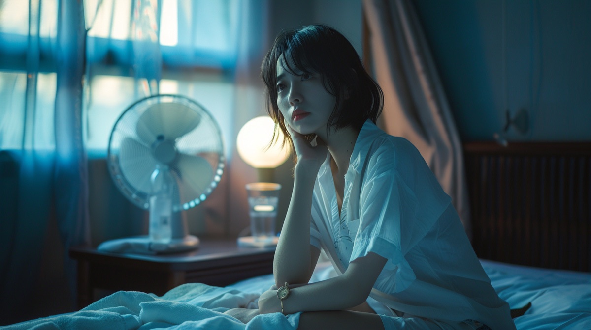 寝汗がひどい40代女性へ|夜中の着替えがいらなくなった5つの工夫