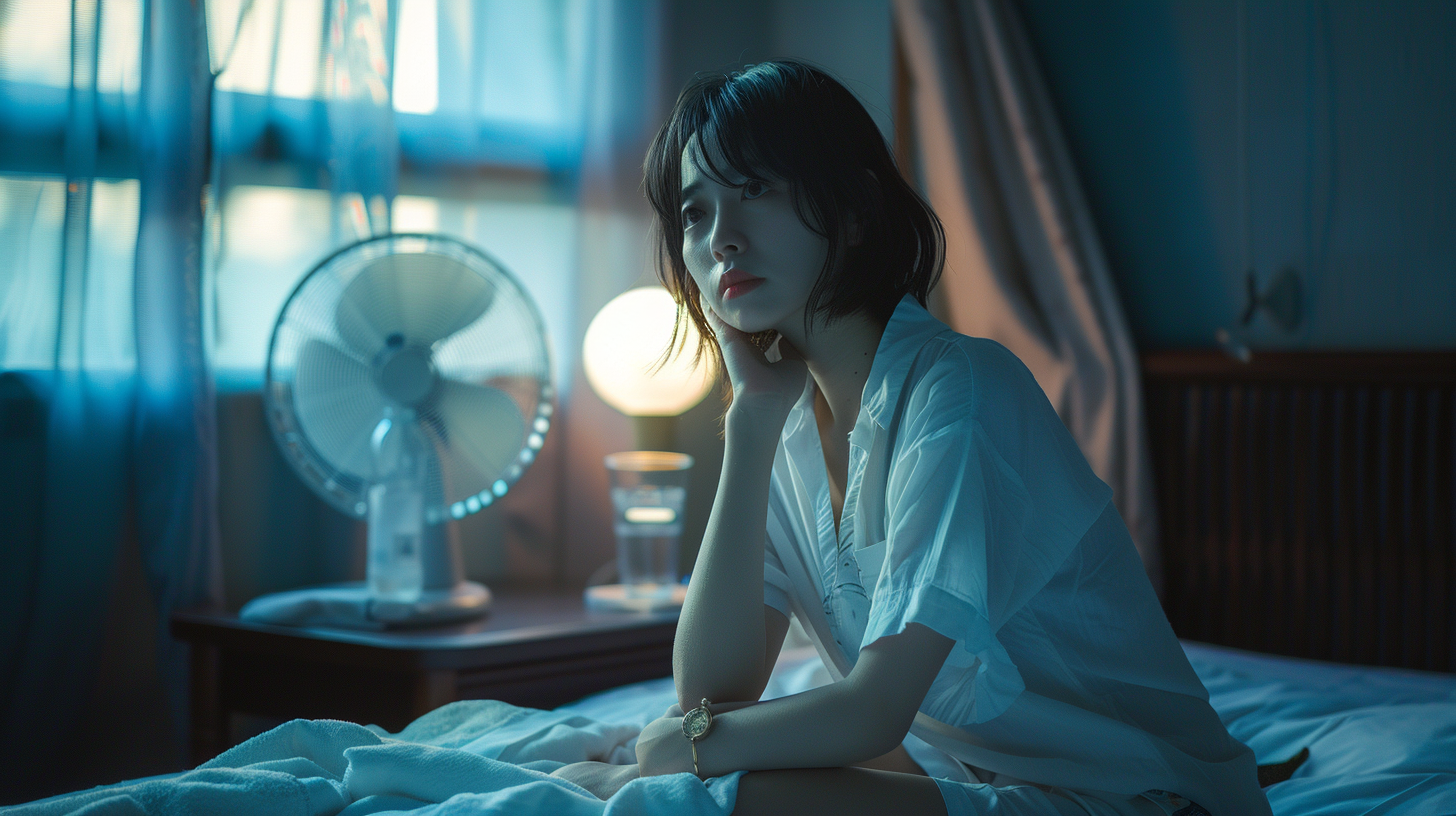 寝汗で目が覚めた40代女性の夜